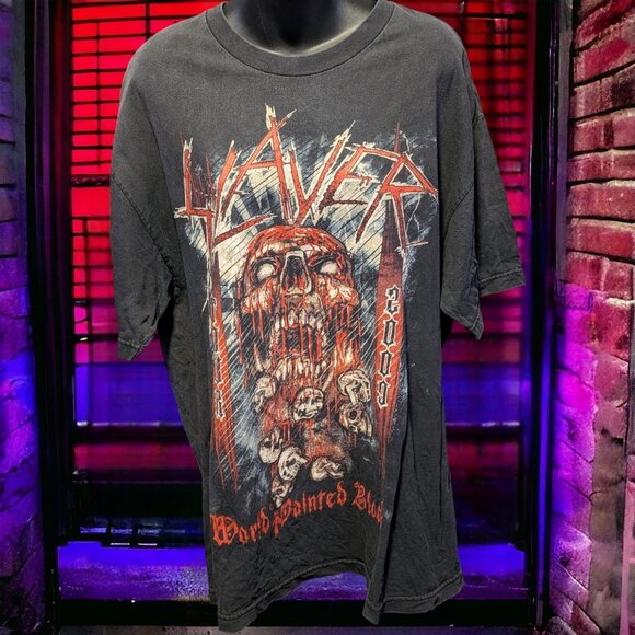 Slayer - World Painted Blood 2010 Tour Shirt, X-Large - Picture 1 of 3